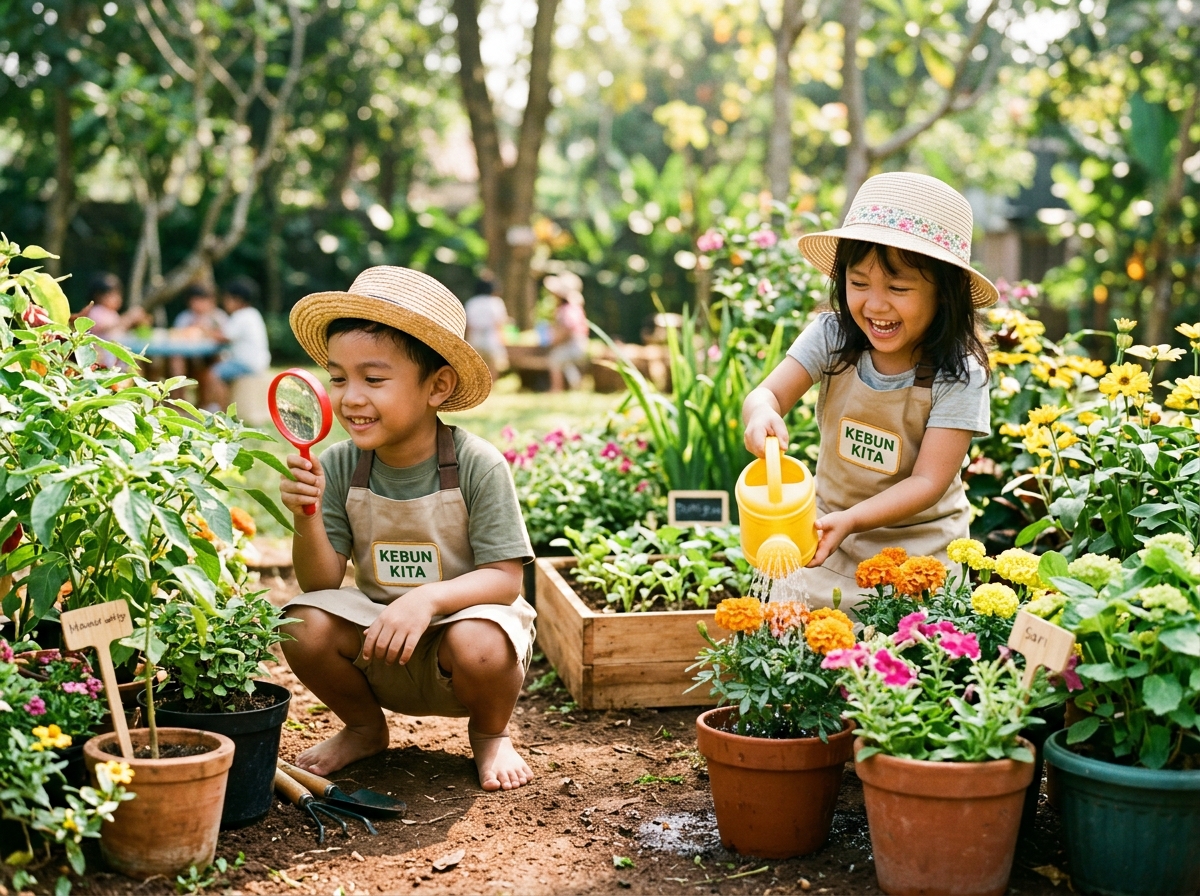 Eksplorasi Sains Cilik di Kebun Sekolah